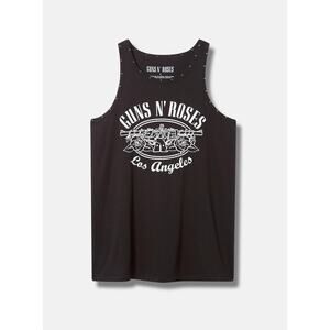 NWT Torrid Black Guns N' Roses Studded Tank Sleeveless Plus Size: 4X (26)